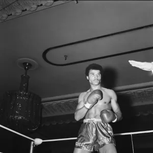 John Conteh vs Okacha Boubekeur at the Hotel cafe Royal, London, England