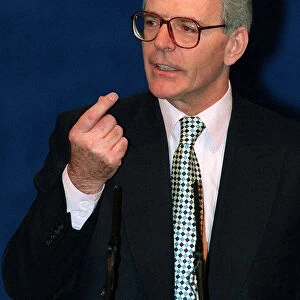 John Major Prime Minister during his speech at the Tory Party Conference 1995