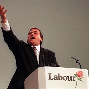 John Prescott MP Deputy Leader Labour Party during his keynote speech at the conference