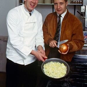 John Robertson with team-mate Gary MacKay January 1989