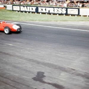 Juan Fangio July 1953 Motor Racing Grand Prix Driver in his Maserati British grand Prix