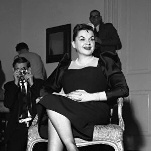 Judy Garland at the Savoy Hotel in London October 1957