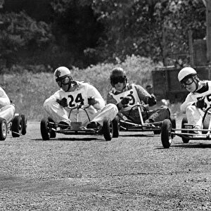 Go Karting action on a track in England. May 1960 P005187