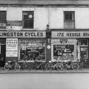 Kingston Cycle shop at 175 Hessle Road Hull 15th March 1968 Various