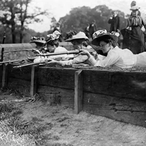 Ladys rifle range at Charlton. Situated in the sandpits at Charlton in Kent
