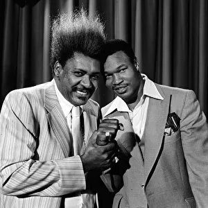 Larry Holmes boxer new World heavyweight champion of the World with Don King