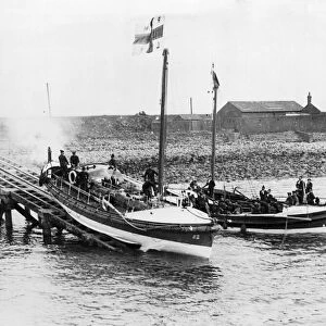 Launch and christening ceremony of the new motor lifeboat "J W Archer"