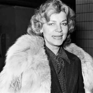 Lauren Bacall arrives in Birmingham to to promote her new book Lauren Bacall