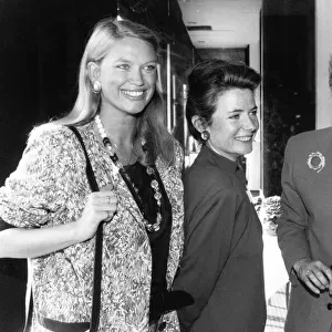 Left to Right : Anneka Rice, Fiona Armstrong and Angela Rippon, three female newsreaders