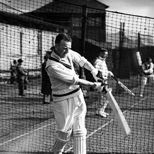 Len Hopwood of Lancashire County Cricket Club. Circa 1939