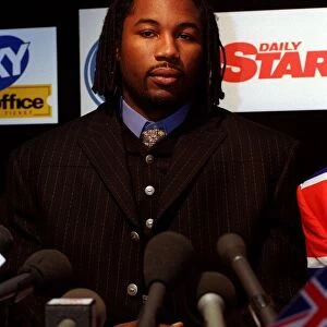 Lennox Lewis Boxing February 98 Inside the Sports Cafe in Londons West End