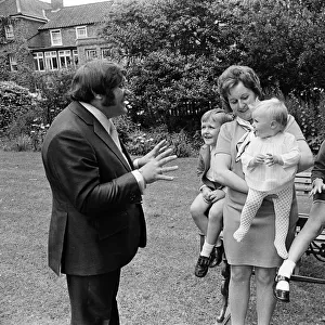 Les Dawson at home at Lytham St Annes, Lancashire, with his wife Margaret