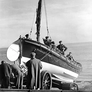 A lifeboat at Runswick. November 1951