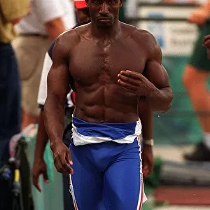 Linford Christie Athlete who is pictured here in the semi final of the 100 metres in