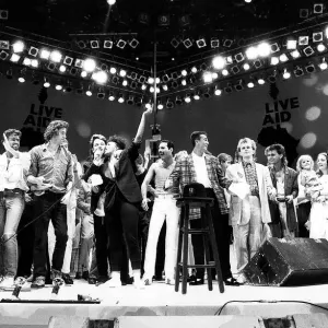 Music Glass Place Mat Collection: Live Aid Concert, Wembley 1985