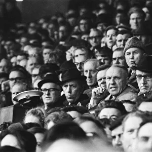 Liverpool manager Bill Shankly in the stands, possible for his side
