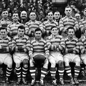 Liverpool Stanley Rugby league team pose for a group photograph From the left