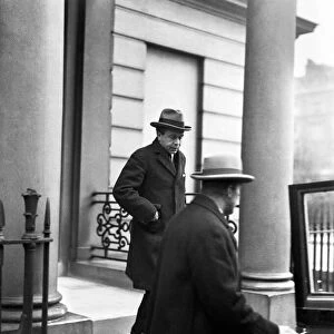 Lord Beaverbrook, leaving his residence. 31st October 1923