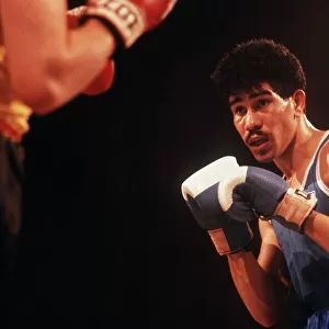 Louis Antuna fighting Paul Dolan Scottish boxer March 1988