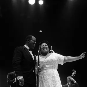 Louis Armstrong Jazz Musician - May 1956 during his first concert in Great Britain