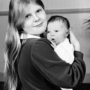 Louise Brown the Worlds first test tube baby holding Matthew Shepherd the 1000th