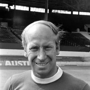 Manchester United player Bobby Charlton at Old Trafford Circa 1971