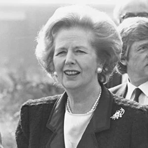 Margaret Thatcher views the former Britannia Steelworks site
