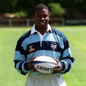 Martin Offiah : Rugby League, August 1996. Plays for Bedford rugby club