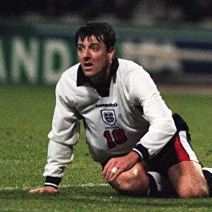 Matthew Le Tissier Footballer for England pictured during the World Cup Qualyfier against