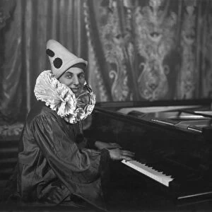 Maurice Besly seen here as a clown perform in the play "The Village Concert"