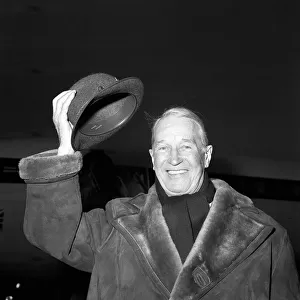 Maurice Chevalier Actor - Feb 1968 arriving at Heathrow from Amsterdam