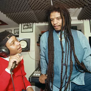 Maxi Priest and his son, 13 year old Ryan Elliott. 23rd January 1995