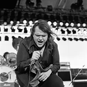 Meatloaf performing at Monsters of Rock festival at Castle Donington. 20th August 1983