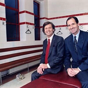Melvyn Bragg and George Graham at Highbury stadium 13 / 10 / 1993