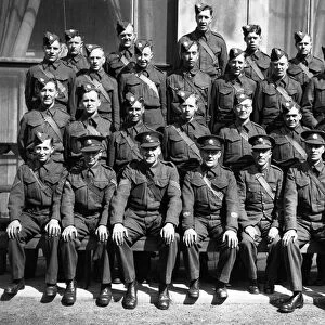 Men of the East Yorkshire Regiment somewhere in England during the Second World War