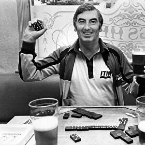 Former Middlesbrough FC chairman Alf Duffield playing dominoes