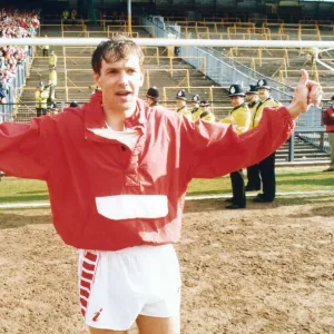 Middlesbrough goalkeeper Ian Ironside seen here before the start of the final match of