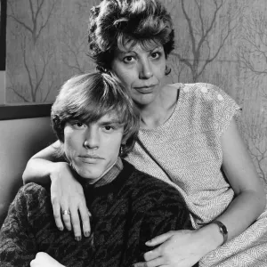 Print of Pat Andrews with son Mark, a 23-year-old man Print of Pat Andrews with son Mark, a 23-year-old man