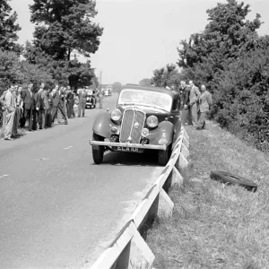 Transport Road Safety Print: Dahl Safety Kerb Demonstration Transport Road Safety Print: Dahl Safety Kerb Demonstration