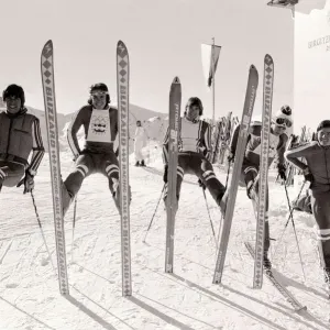 1976 Olympic Games British Ski Team Print 1976 Olympic Games British Ski Team Print