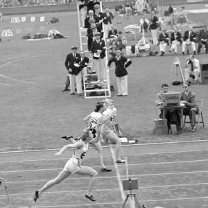 Olympic Games 1948 Finish of the 80 metres hurdles Print Olympic Games 1948 Finish of the 80 metres hurdles Print