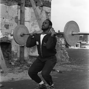Weightlifter Louis Martin in Training Print Weightlifter Louis Martin in Training Print