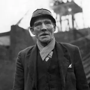 Print of an eighty-year-old miner awarded the BEM Print of an eighty-year-old miner awarded the BEM