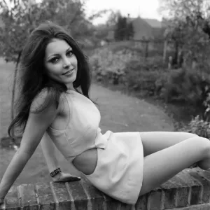 Black and white print of a young woman Black and white print of a young woman