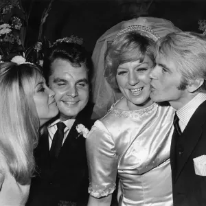 Jackie Irving and Adam Faith Kisses, Print August 1967 Jackie Irving and Adam Faith Kisses, Print August 1967