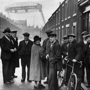 Print of Miss Ellen Wilkinson outside Palmers Shipyard Print of Miss Ellen Wilkinson outside Palmers Shipyard