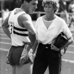 Alan Wells and Wife Margret Pre-Olympic Print 1984 Alan Wells and Wife Margret Pre-Olympic Print 1984