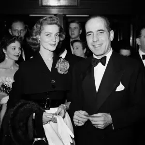 Humphrey Bogart and Lauren Bacall Print, April 1951 Humphrey Bogart and Lauren Bacall Print, April 1951
