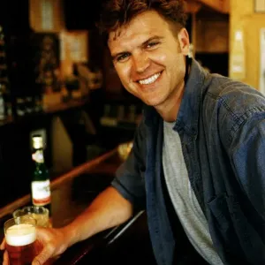 Sam Miller actor stars in THE BILL - drinking Print (00135) Sam Miller actor stars in THE BILL - drinking Print (00135)