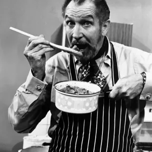 Vincent Price as Television Chef Print 1970 Vincent Price as Television Chef Print 1970